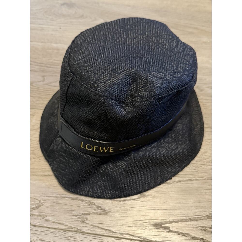 Loewe Anagram Bucket Hat Black One Size